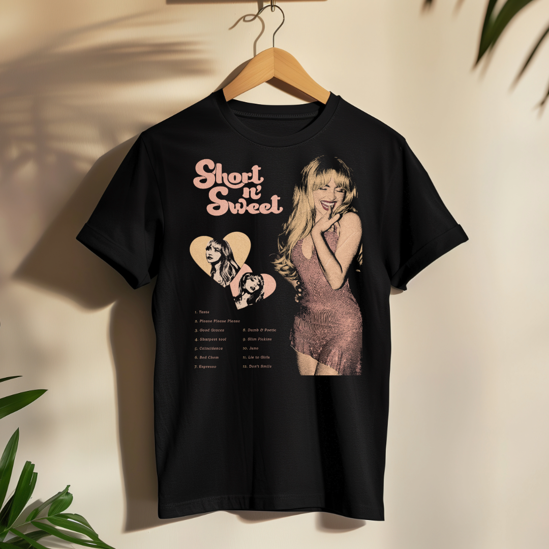 T-shirt Sabrina Carpenter 10 (Oferta Black Weekend)